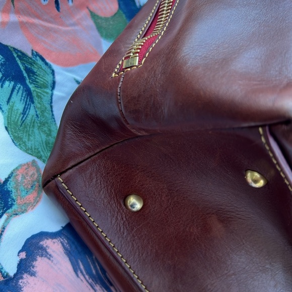 Pre Loved Dooney & Bourke Brown Leather Handbag - Picture 11 of 16